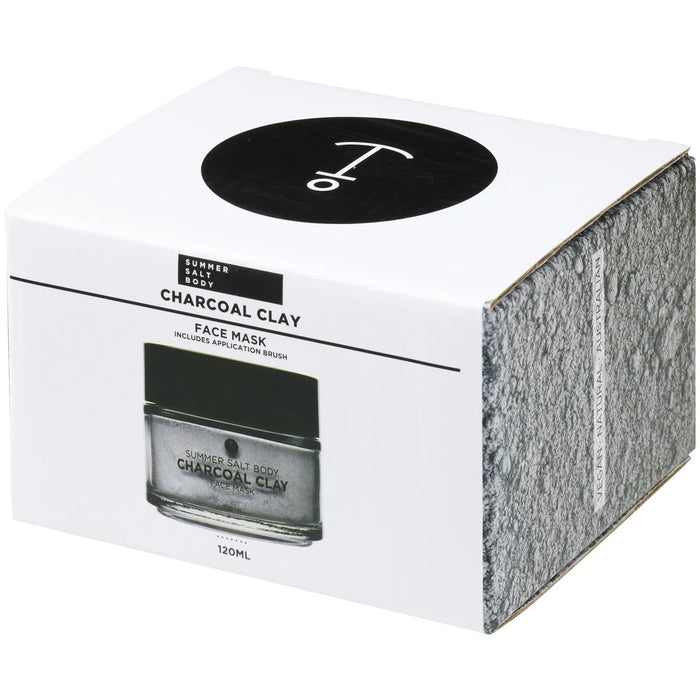 Charcoal Clay Mask 120ml with Application Brush