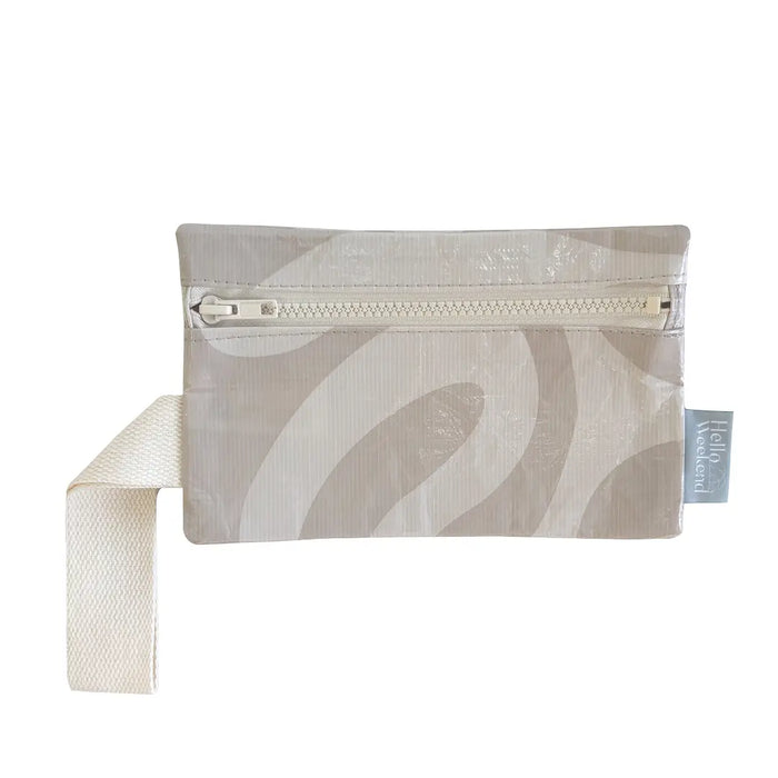 Neutral Soft Blush & Beige Beach Pouch with Handles