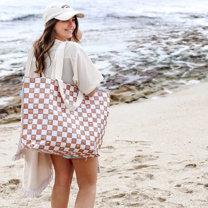 Palm Trees, Hearts & Shells Weekender Tote Bag with Handles