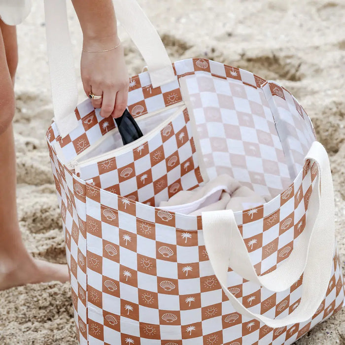 Palm Trees, Hearts & Shells Weekender Tote Bag with Handles